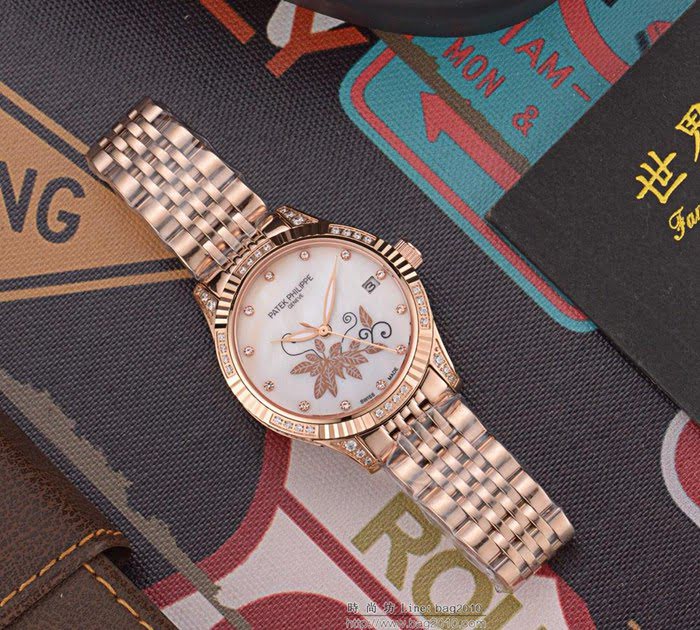 百達翡麗PATEK PHILPPE 最新上市 超強防水 日本進口8215全自動機械機芯 女士精品腕表  wssb3548